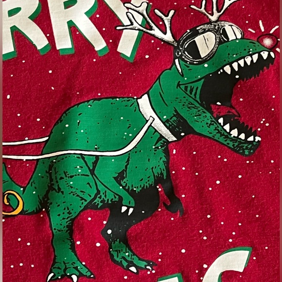 Place•Merry Rexmas T-Rex Christmas Long Sleeve Top - Picture 7 of 12